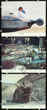 8p111 STAR WARS 3 color 8x10s '77 George Lucas sci-fi classic, Mark Hamill