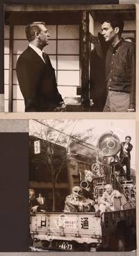 8p308 WALK DON'T RUN 2 English 8x10 stills '66 Cary Grant with Tim Hutton & candid with crew!