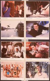 8p199 OCTOPUSSY 8 8x10 mini LCs '83 Roger Moore as James Bond , sexy Maud Adams, Louis Jourdan