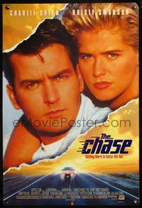 8r108 CHASE DS 1sh '94 Charlie Sheen & Kristy Swanson race for the border!