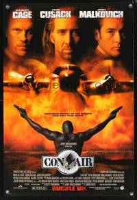 8r125 CON AIR DS 1sh '97 Nicholas Cage, John Cusack, John Malkovich, Steve Buscemi!
