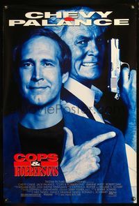 8r132 COPS & ROBBERSONS 1sh '94 great image of Chevy Chase with Jack Palance!
