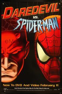 8r141 DAREDEVIL VS SPIDER-MAN video advance 1sh '03 art of Marvel Comics superheroes!