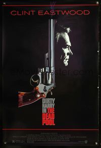 8r143 DEAD POOL 1sh '88 Clint Eastwood as tough cop Dirty Harry, cool gun image!