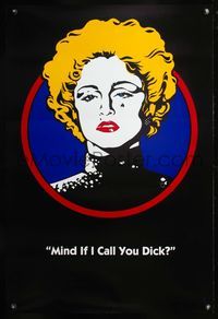 8r151 DICK TRACY Breathless Mahoney style teaser 1sh '90 cool art of Madonna!