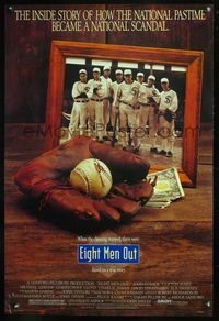 8r155 EIGHT MEN OUT 1sh '88 John Sayles, John Cusack, Chicago Black Sox, baseball!