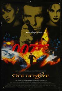 8r201 GOLDENEYE 1sh '95 Pierce Brosnan as secret agent James Bond 007!