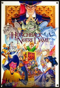 8r226 HUNCHBACK OF NOTRE DAME DS parade 1sh '96 Walt Disney cartoon from Victor Hugo's novel!
