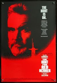 8r229 HUNT FOR RED OCTOBER int'l DS 1sh '90 Russian military submarine captain Sean Connery!