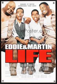 8r276 LIFE DS 1sh '99 wacky image of Eddie Murphy, Martin Lawrence & Bernie Mac!