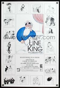 8r281 LINE KING 1sh '96 The Al Hirschfeld Story, art of The Marx Bros., Streisand, Hepburn & more!