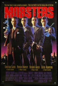 8r320 MOBSTERS 1sh '91 Christian Slater, Patrick Dempsey & Richard Grieco w/tommy guns!