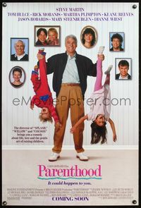 8r350 PARENTHOOD DS advance 1sh '89 Steve Martin, Rick Moranis, Ron Howard, Keanu Reeves!