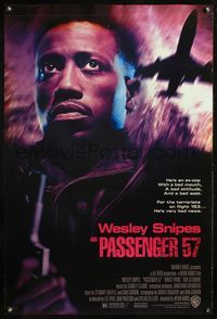 8r351 PASSENGER 57 DS 1sh '92 Wesley Snipes is an ex-cop with a bad attitude!
