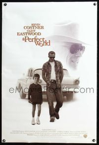 8r357 PERFECT WORLD int'l DS 1sh '93 Clint Eastwood, Kevin Costner & T.J. Lowther!