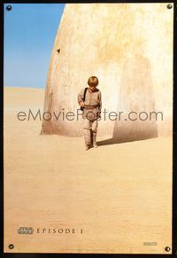 8r362 PHANTOM MENACE fan club teaser 1sh '99 George Lucas, Star Wars Episode I!