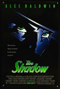 8r411 SHADOW advance 1sh '94 Alec Baldwin knows what evil lurks in the hearts of men!