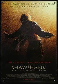 8r415 SHAWSHANK REDEMPTION advance 1sh '94 Tim Robbins, Morgan Freeman, written by Stephen King!