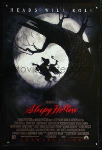8r431 SLEEPY HOLLOW DS Advance 1sh '99 directed by Tim Burton, Johnny Depp & Christina Ricci!
