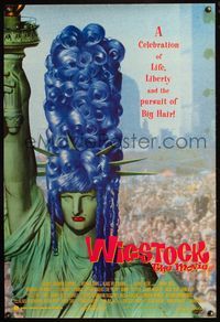 8r541 WIGSTOCK DS 1sh '95 drag queen festival documentary, wild image of Statue of Liberty w/wig!