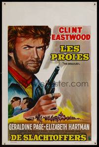 8s463 BEGUILED Belgian '71 completely different art of Clint Eastwood, Don Siegel directed!