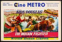 8s510 INDIAN FIGHTER Belgian '55 art of fighting Kirk Douglas, romancing Elsa Martinelli!