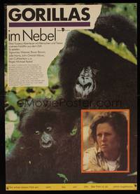 8s109 GORILLAS IN THE MIST East German '88 Sigourney Weaver as Dian Fossey, in the jungle!