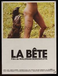 8s354 BEAST French 16x21 '75 Walerian Borowczyk's La Bete, wild fantasy image!