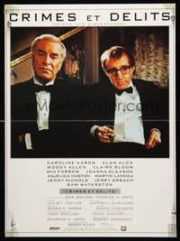 8s364 CRIMES & MISDEMEANORS French 15x20 '89 Woody Allen directs & stars w/Martin Landau!