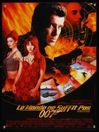 8s432 WORLD IS NOT ENOUGH French 16x21 '99 Pierce Brosnan as James Bond, Sophie Marceau!