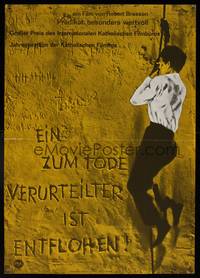 8s224 MAN ESCAPED German 12x16 R60s directed by Robert Bresson, WWII Resistance prison escape!