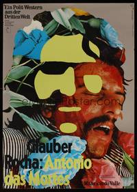 8s232 ANTONIO DAS MORTES German '69 Glauber Rocha, strange Hans Hillmann art design!