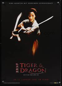 8s241 CROUCHING TIGER HIDDEN DRAGON teaser German '01 Ang Lee kung fu masterpiece, Michelle Yeoh!