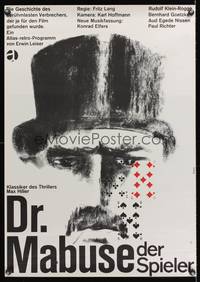 8s244 DR. MABUSE: THE GAMBLER German R62 Fritz Lang's Dr. Mabuse, der Spieler, cool Blase art!