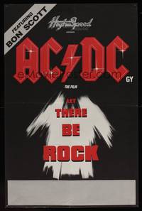 8s080 LET THERE BE ROCK New Zealand '82 AC/DC, Angus Young, Bon Scott, heavy metal!