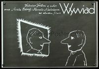 8s695 INTERVISTA Polish 27x39 '87 Federico Fellini, Mieczyslaw Wasilewski art!
