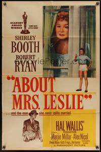 8t016 ABOUT MRS. LESLIE 1sh '54 Shirley Booth, Robert Ryan, the man she never quite married!