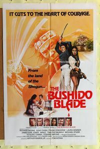 8t139 BUSHIDO BLADE int'l 1sh '81 Richard Boone, Toshiro Mifune, cool samurai art by B. Emmett!