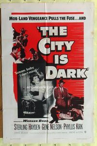 8t199 CRIME WAVE int'l 1sh '53 ex-con Nelson hides out with Hayden & Kirk, The City Is Dark!