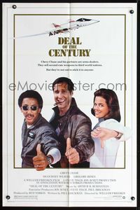 8t229 DEAL OF THE CENTURY 1sh '83 Chevy Chase, Sigourney Weaver & Gregory Hines are arms dealers!