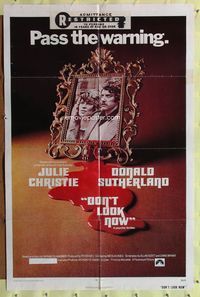 8t266 DON'T LOOK NOW 1sh '73 Julie Christie, Donald Sutherland, directed by Nicolas Roeg!