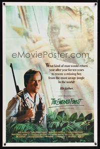 8t286 EMERALD FOREST 1sh '85 John Boorman, Powers Boothe, based on a true story!