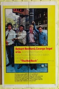8t427 HOT ROCK int'l 1sh '72 Robert Redford, George Segal, cool cast picture on the street!