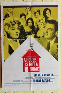 8t429 HOUSE IS NOT A HOME int'l 1sh '64 Shelley Winters, Robert Taylor & 7 sexy hookers in brothel!