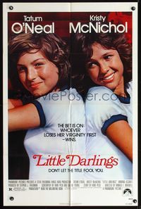 8t517 LITTLE DARLINGS 1sh '80 Tatum O'Neal & Kristy McNichol make a bet to lose their virginity!