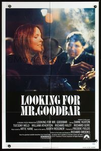 8t523 LOOKING FOR MR. GOODBAR 1sh '77 close up of Diane Keaton, directed by Richard Brooks!
