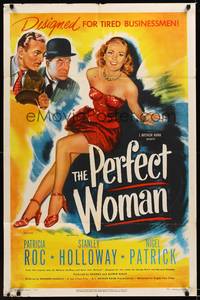 8t684 PERFECT WOMAN 1sh '49 Patricia Roc pretends to be an android her uncle created!