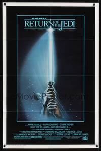 8t730 RETURN OF THE JEDI 1sh '83 George Lucas classic, Mark Hamill, Harrison Ford