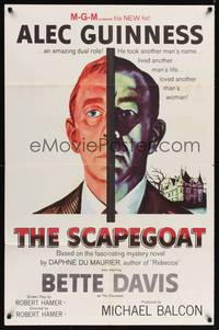 8t765 SCAPEGOAT int'l 1sh '59 art of Alec Guinness, who lived another man's life & loved his woman!