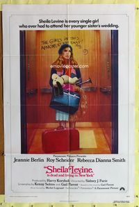 8t782 SHEILA LEVINE IS DEAD & LIVING IN NEW YORK 1sh '75 she goes to her younger sister's wedding!